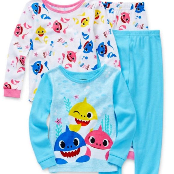 Nickelodeon Pajamas Nwt 2t Boys Girls Pinkfong Baby Shark Pajamas